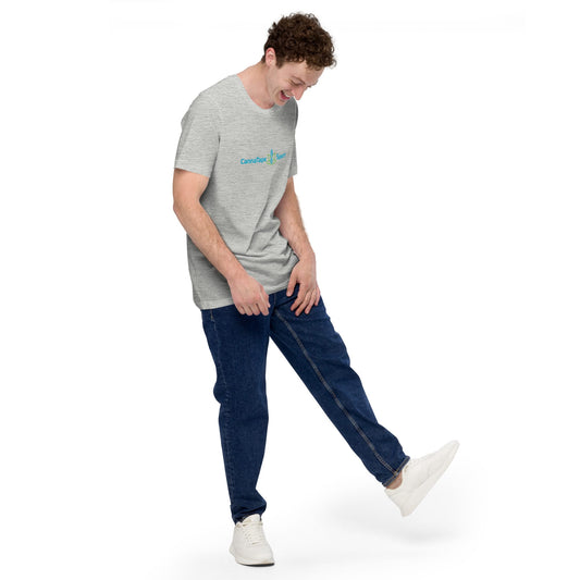 CannaTape Sport T-SHIRT XS CannaTape Sport, Resolve Logo Tee — Steel | Gray Graphic T-Shirt Transdermal CBD best for pain and sore