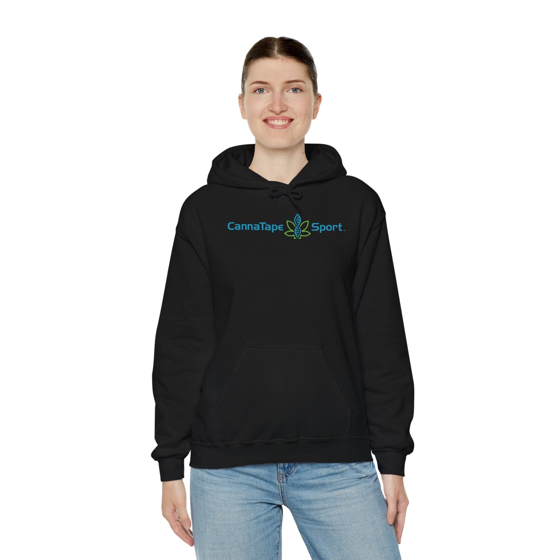 Printify Hoodie CannaTape Sport Basic Hoodie Transdermal CBD best for pain and sore