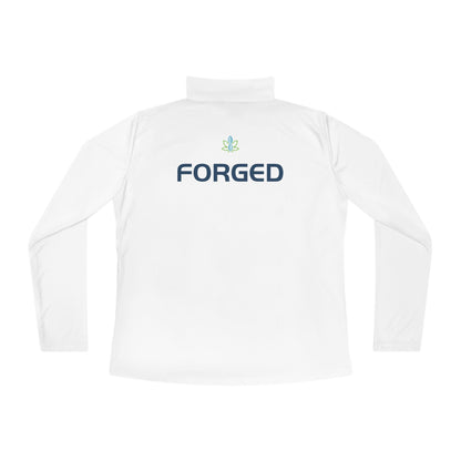Printify Long-sleeve CannaTape Sport Ladies Quarter-Zip Forged Pullover Transdermal CBD best for pain and sore