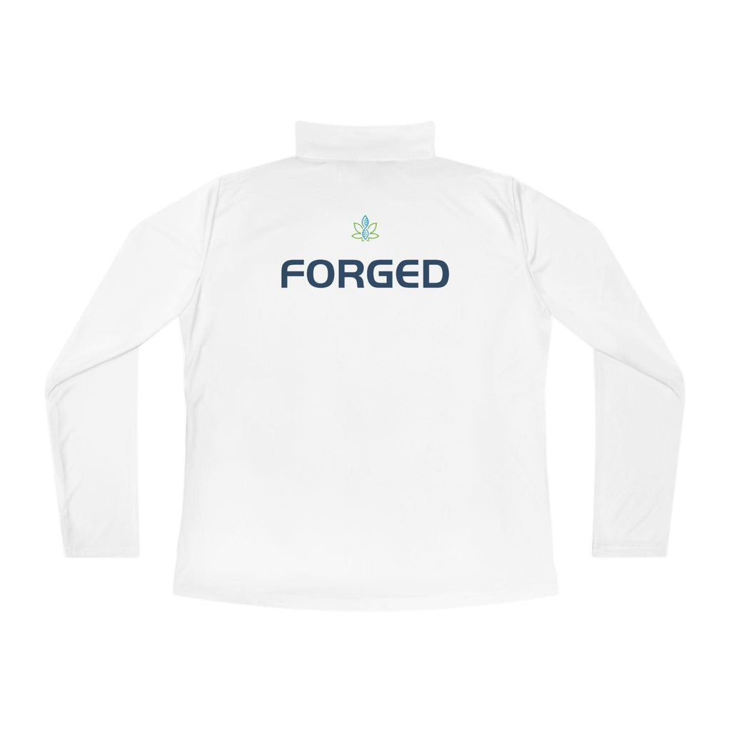 Printify Long-sleeve CannaTape Sport Ladies Quarter-Zip Forged Pullover Transdermal CBD best for pain and sore