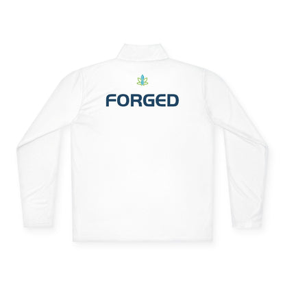Printify Long-sleeve CannaTape Sport Quarter-Zip Forged Pullover - Unisex Transdermal CBD best for pain and sore