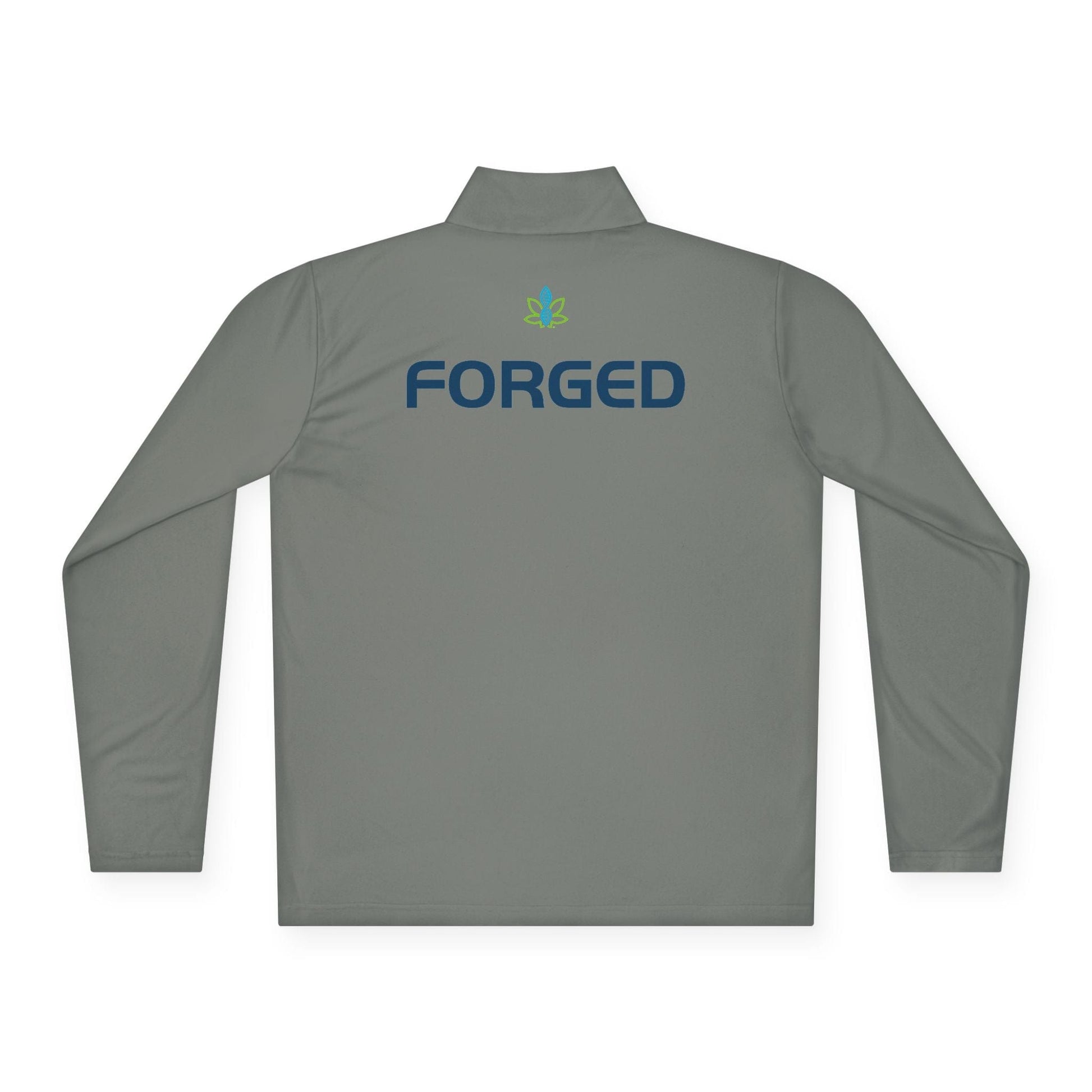 Printify Long-sleeve CannaTape Sport Quarter-Zip Forged Pullover - Unisex Transdermal CBD best for pain and sore