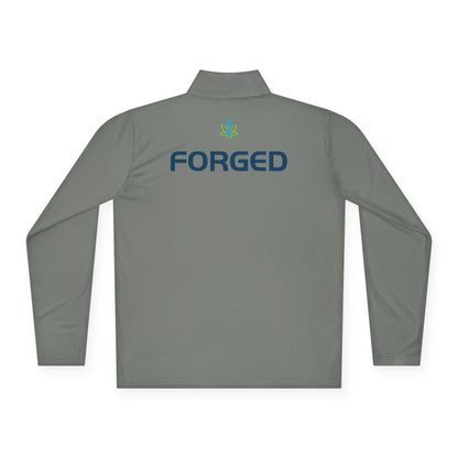 Printify Long-sleeve CannaTape Sport Quarter-Zip Forged Pullover - Unisex Transdermal CBD best for pain and sore