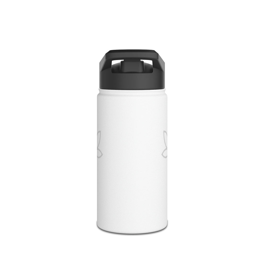 Printify Mug CannaTape Sport, Whiteout Stainless Steel Water Bottle 12oz, 18oz or 32oz, Standard Lid Transdermal CBD best for pain and sore