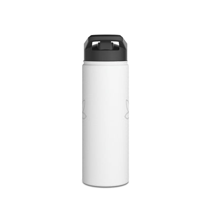 Printify Mug CannaTape Sport, Whiteout Stainless Steel Water Bottle 12oz, 18oz or 32oz, Standard Lid Transdermal CBD best for pain and sore