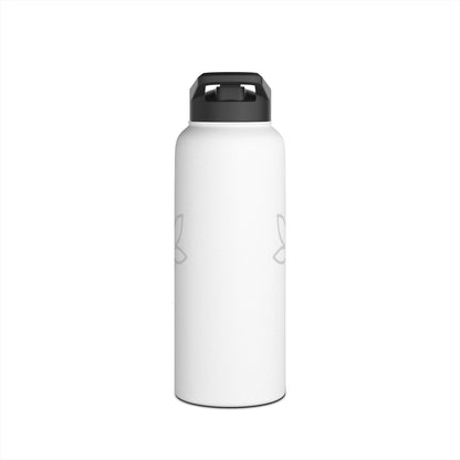Printify Mug CannaTape Sport, Whiteout Stainless Steel Water Bottle 12oz, 18oz or 32oz, Standard Lid Transdermal CBD best for pain and sore