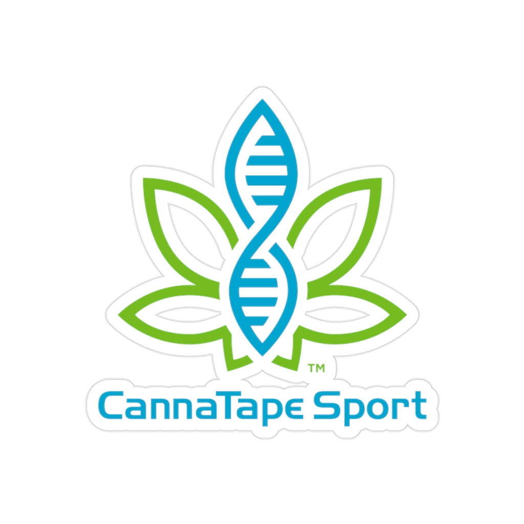 Printify Paper products 2" × 2" / Die-Cut / Transparent CannaTape Sport Transparent Outdoor Stickers, Die-Cut, 1pcs Transdermal CBD best for pain and sore