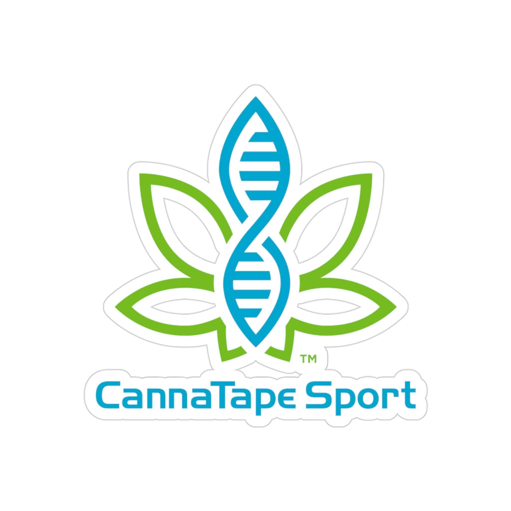 Printify Paper products 3" × 3" / Die-Cut / Transparent CannaTape Sport Transparent Outdoor Stickers, Die-Cut, 1pcs Transdermal CBD best for pain and sore