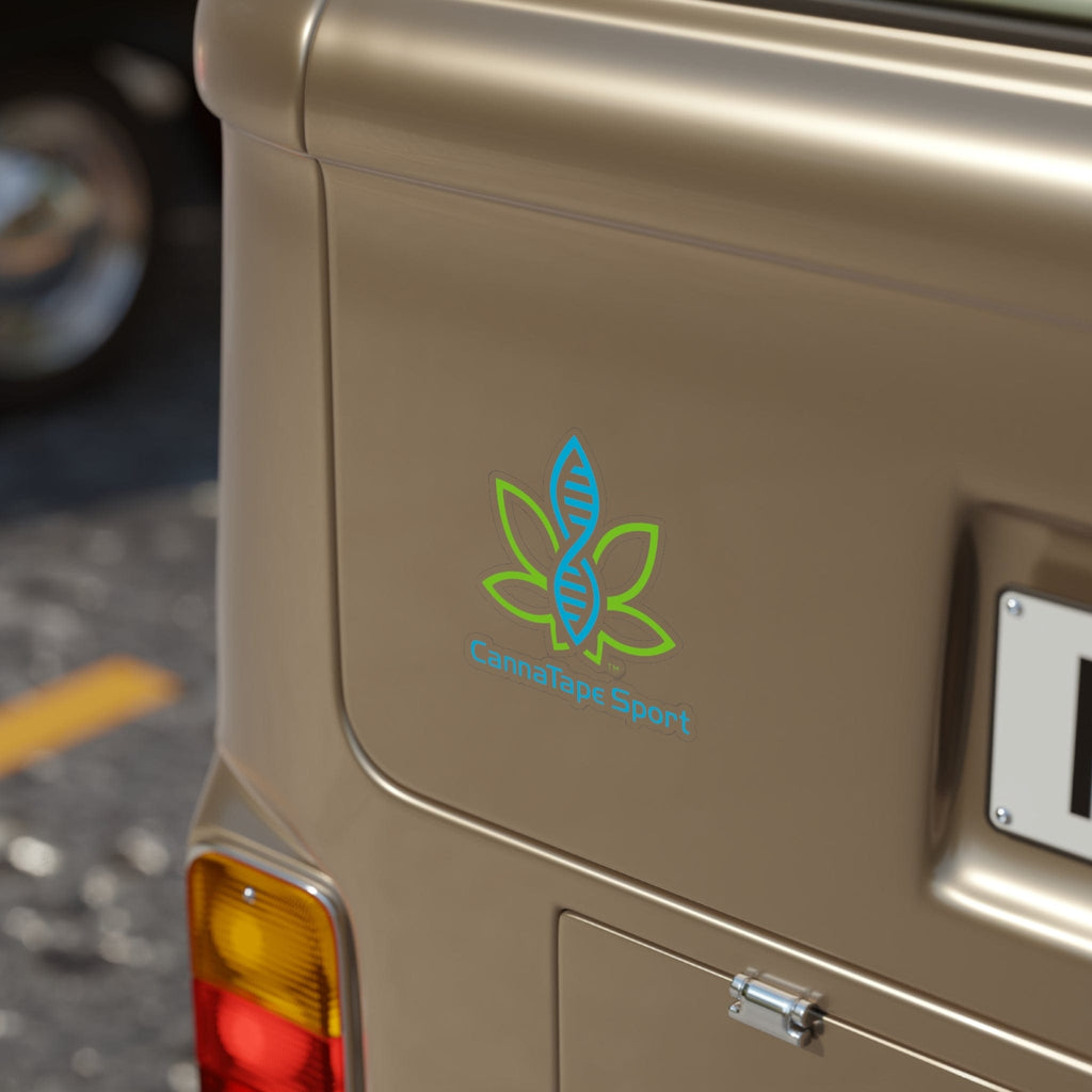Printify Paper products CannaTape Sport Transparent Outdoor Stickers, Die-Cut, 1pcs Transdermal CBD best for pain and sore