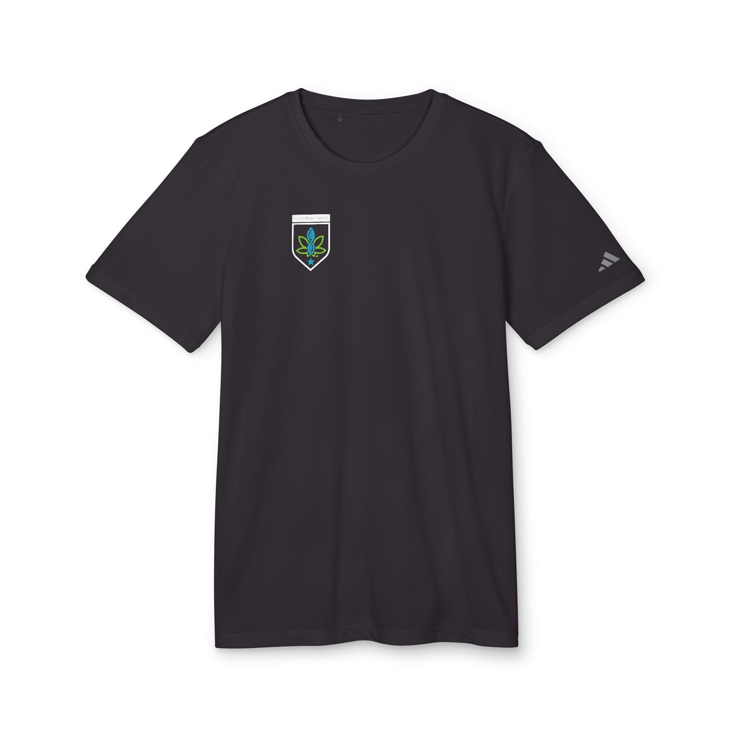 Printify T-Shirt Black / S CannaTape Sport, Adidas Unisex Sport T-shirt Transdermal CBD best for pain and sore
