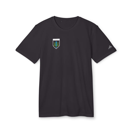 Printify T-Shirt Black / S CannaTape Sport, Adidas Unisex Sport T-shirt Transdermal CBD best for pain and sore