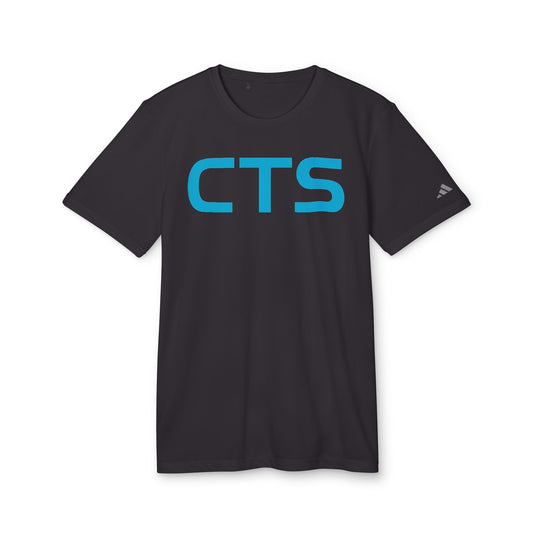 Printify T-Shirt Black / S CTS, CannaTape Blue Adidas Unisex Sport T-shirt Transdermal CBD best for pain and sore