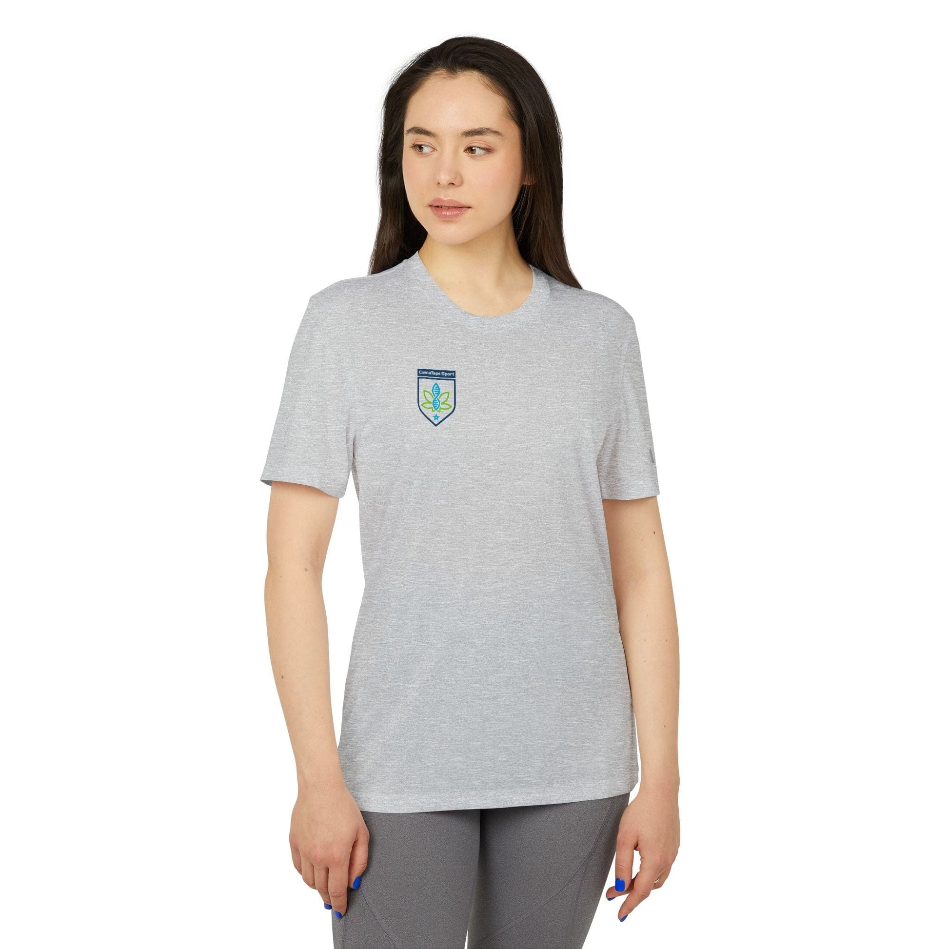 Printify T-Shirt CannaTape Sport, Adidas Unisex Sport T-shirt Transdermal CBD best for pain and sore
