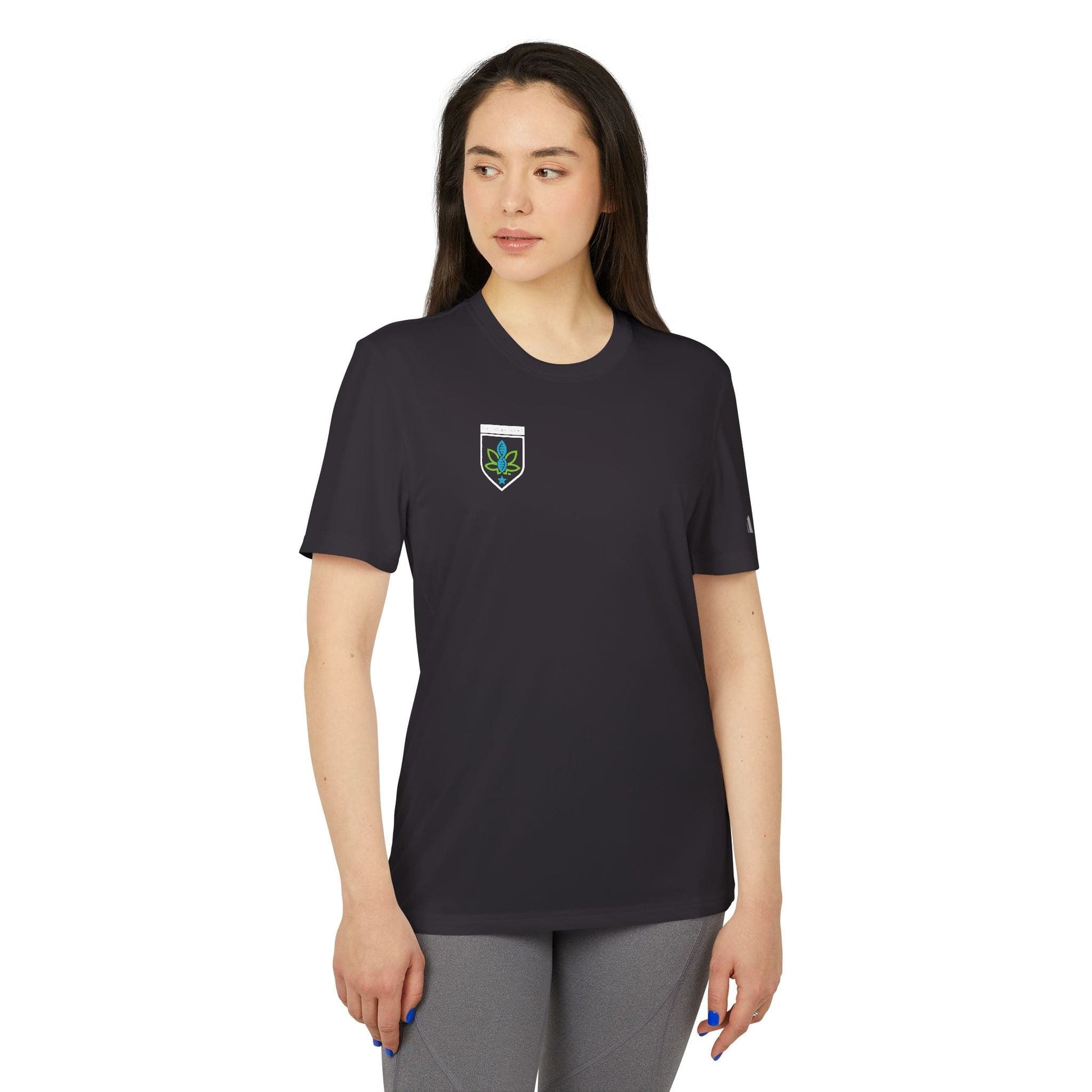 Printify T-Shirt CannaTape Sport, Adidas Unisex Sport T-shirt Transdermal CBD best for pain and sore