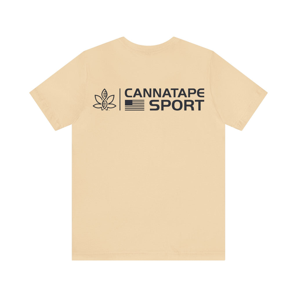 Printify T-Shirt CannaTape Sport Basic Patriot Tee - Unisex Transdermal CBD best for pain and sore