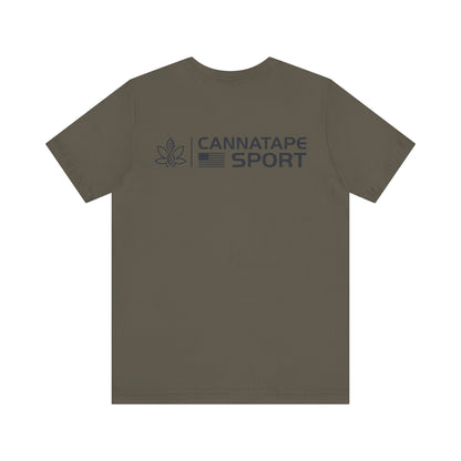 Printify T-Shirt CannaTape Sport Basic Patriot Tee - Unisex Transdermal CBD best for pain and sore