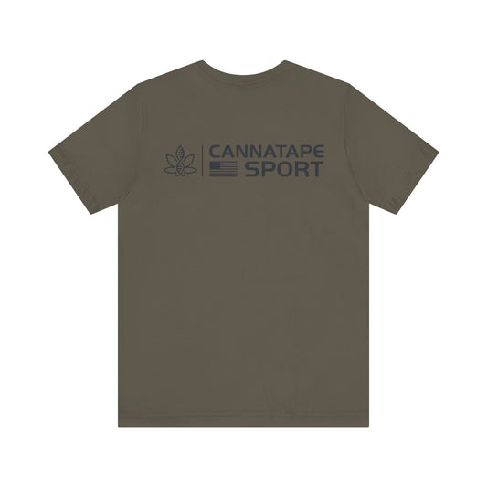 Printify T-Shirt CannaTape Sport Basic Patriot Tee - Unisex Transdermal CBD best for pain and sore