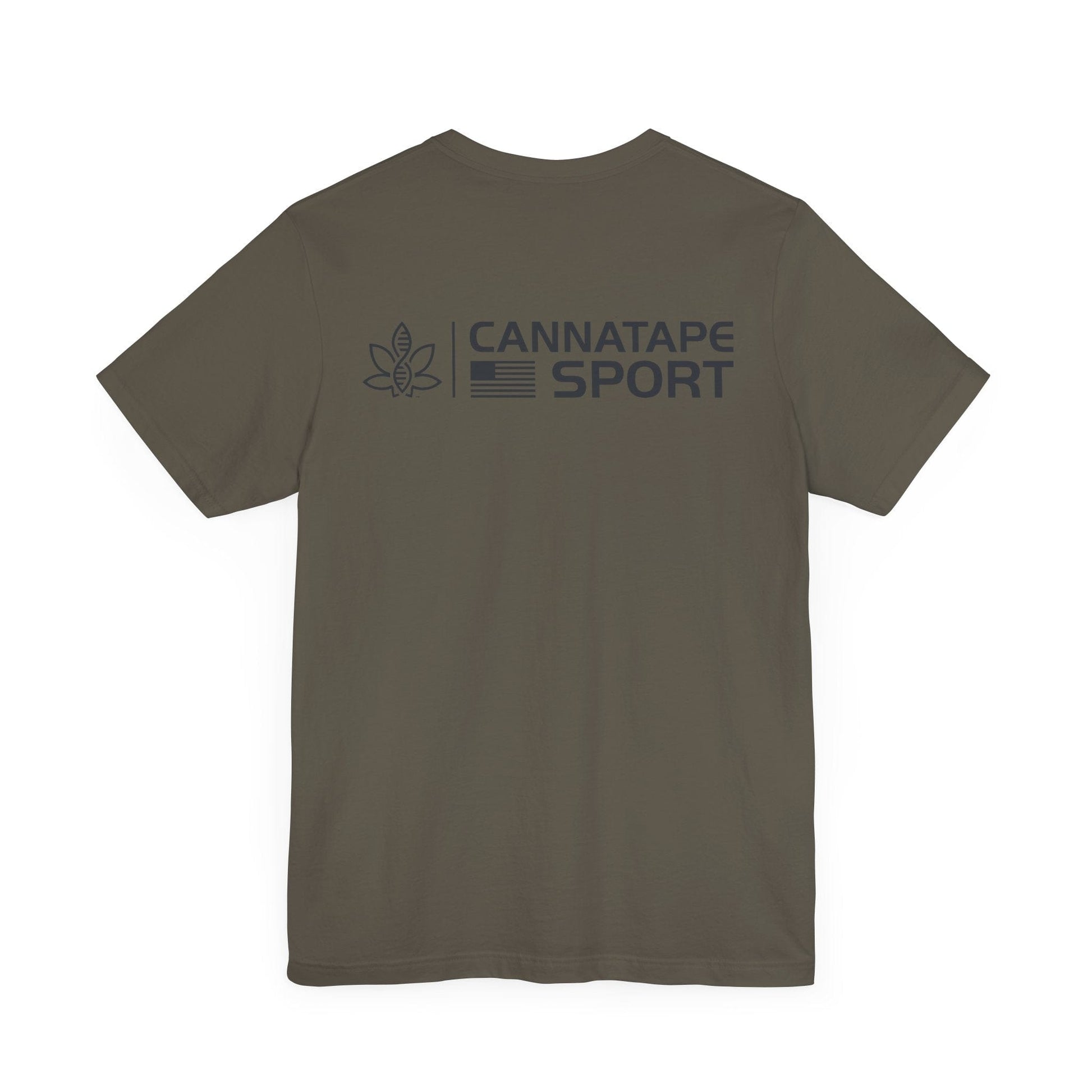 Printify T-Shirt CannaTape Sport Basic Patriot Tee - Unisex Transdermal CBD best for pain and sore
