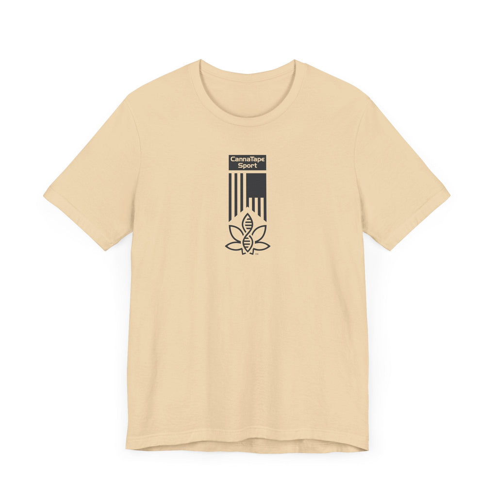 Printify T-Shirt CannaTape Sport Basic Patriot Tee - Unisex Transdermal CBD best for pain and sore