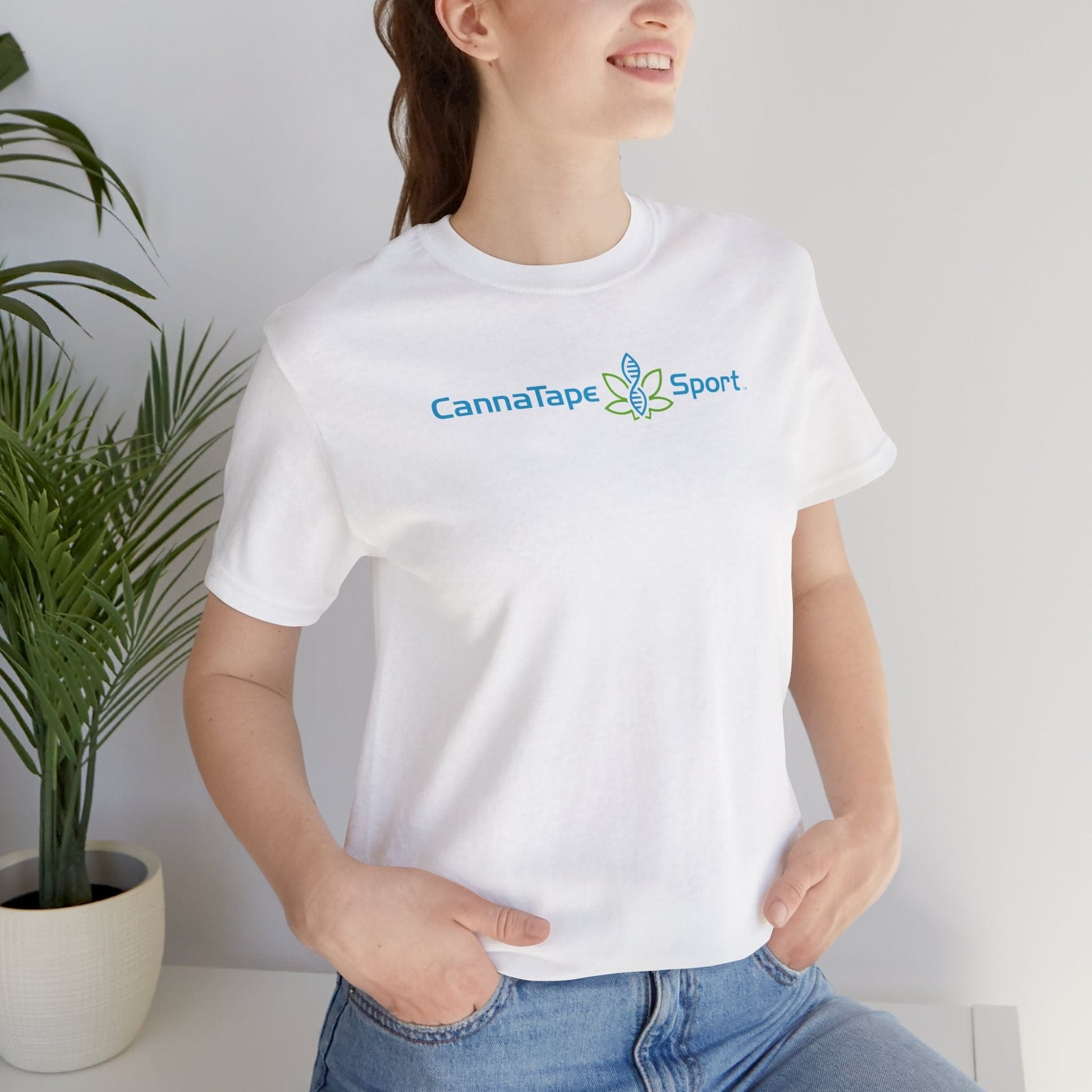 Printify T-Shirt CannaTape Sport Basic Tee - Unisex Transdermal CBD best for pain and sore