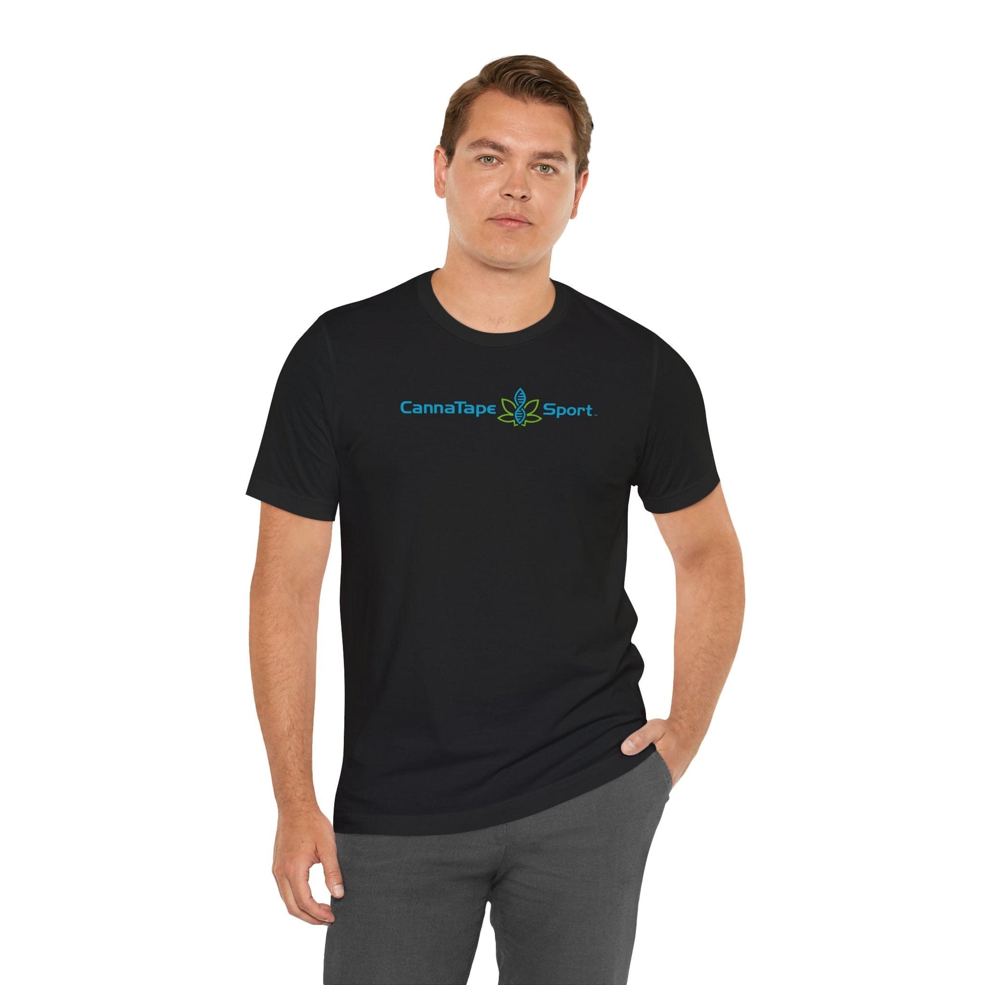 Printify T-Shirt CannaTape Sport Basic Tee - Unisex Transdermal CBD best for pain and sore