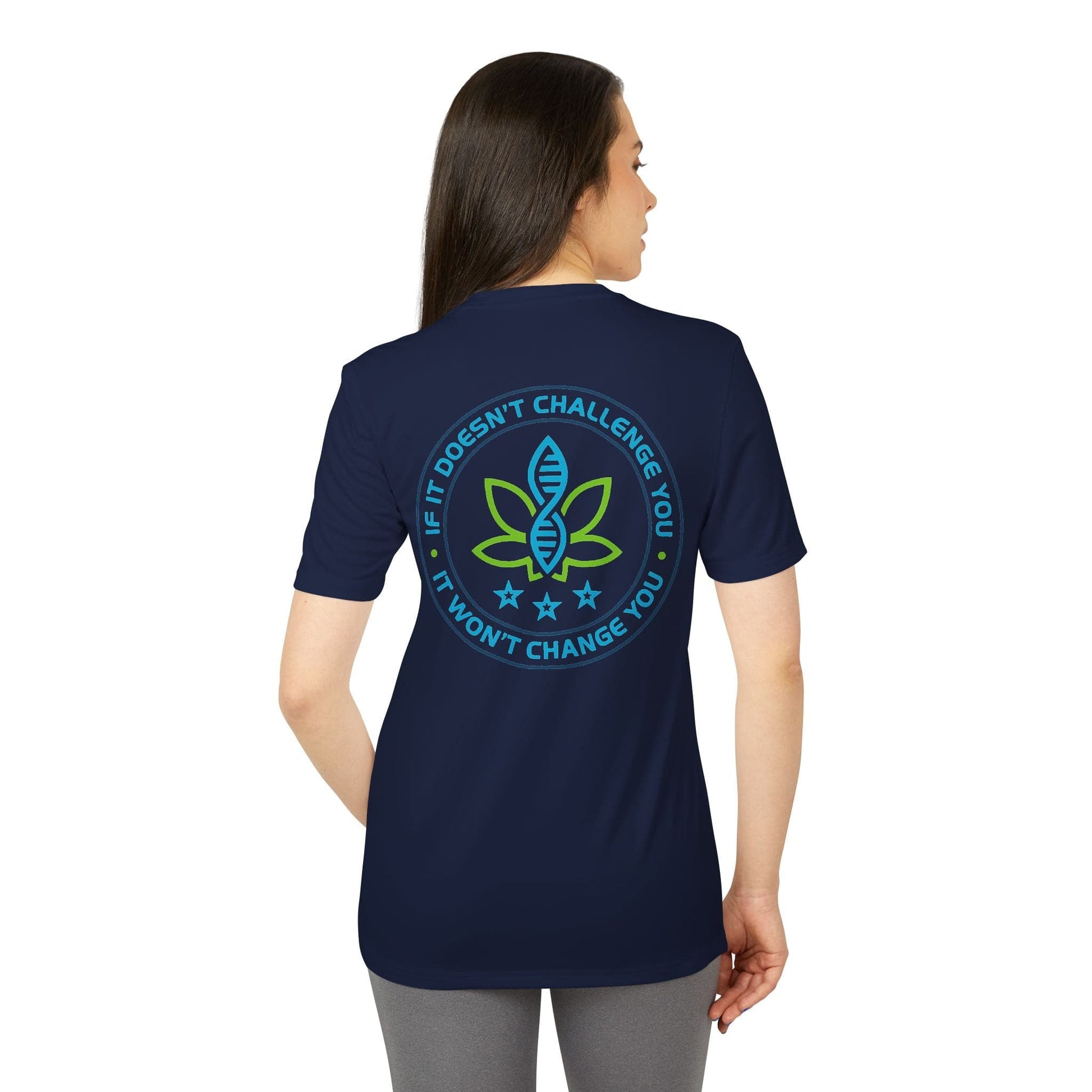 Printify T-Shirt CannaTape Sport, Challenge - Adidas, Unisex Sport T-shirt Transdermal CBD best for pain and sore