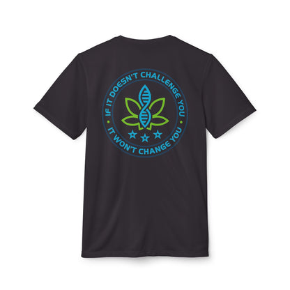 Printify T-Shirt CannaTape Sport, Challenge - Adidas, Unisex Sport T-shirt Transdermal CBD best for pain and sore