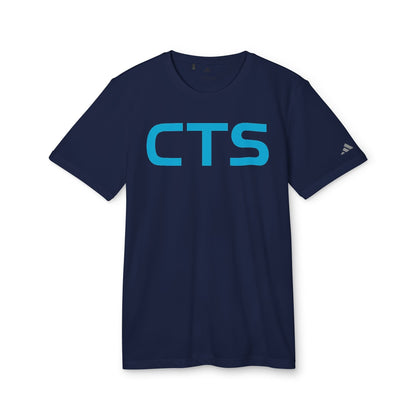 Printify T-Shirt Collegiate Navy / M CTS, CannaTape Blue Adidas Unisex Sport T-shirt Transdermal CBD best for pain and sore