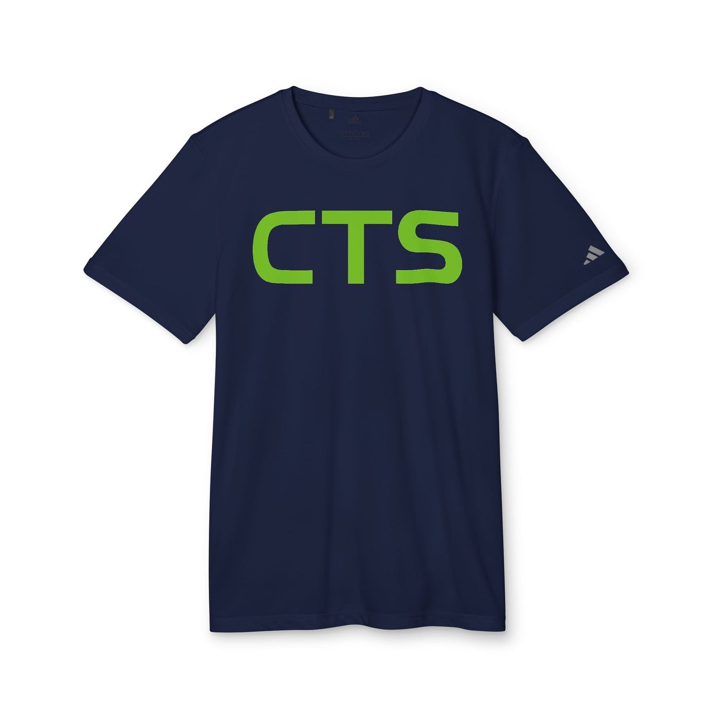 Printify T-Shirt Collegiate Navy / S CTS, CannaTape Green Adidas Unisex Sport T-shirt Transdermal CBD best for pain and sore
