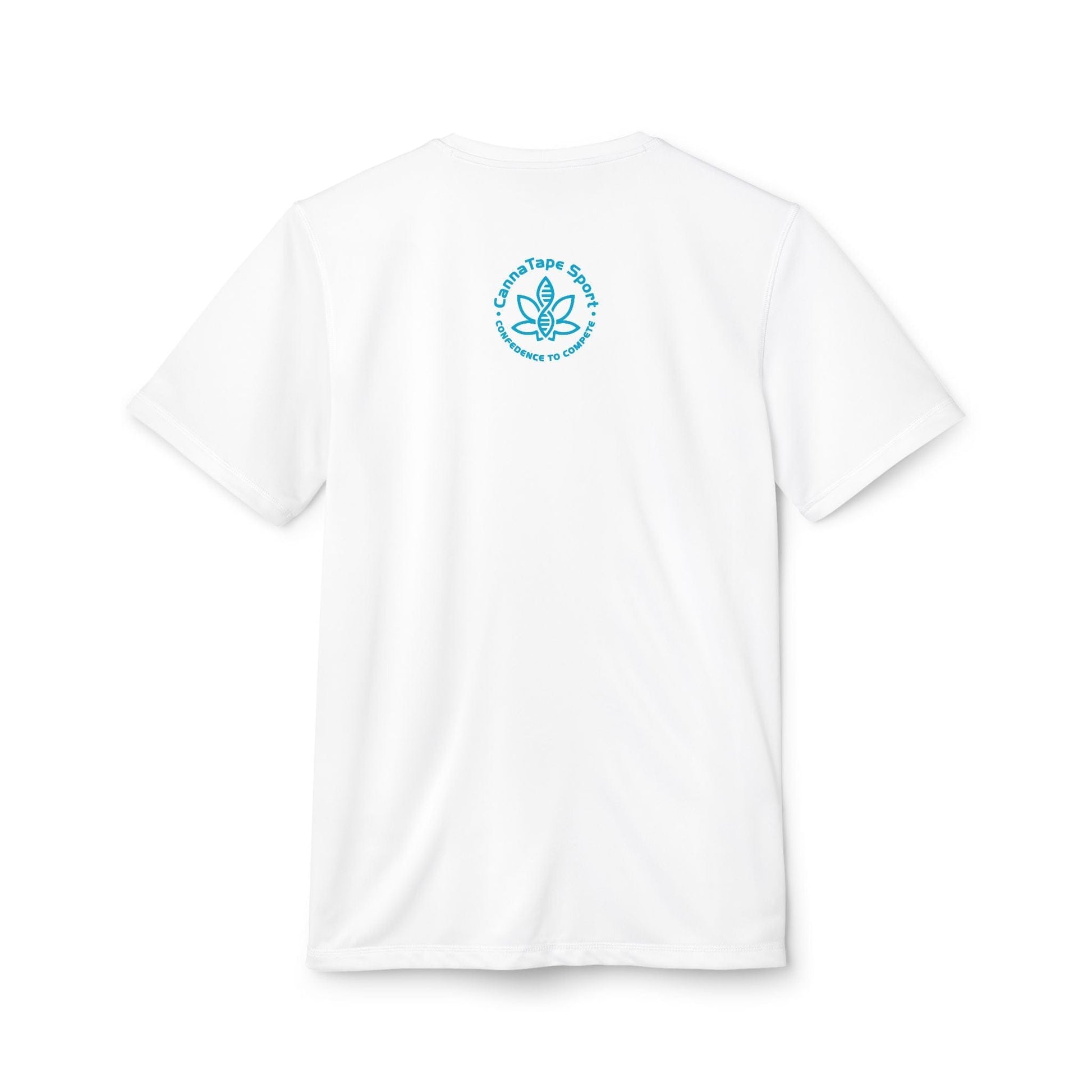 Printify T-Shirt CTS, CannaTape Blue Adidas Unisex Sport T-shirt Transdermal CBD best for pain and sore