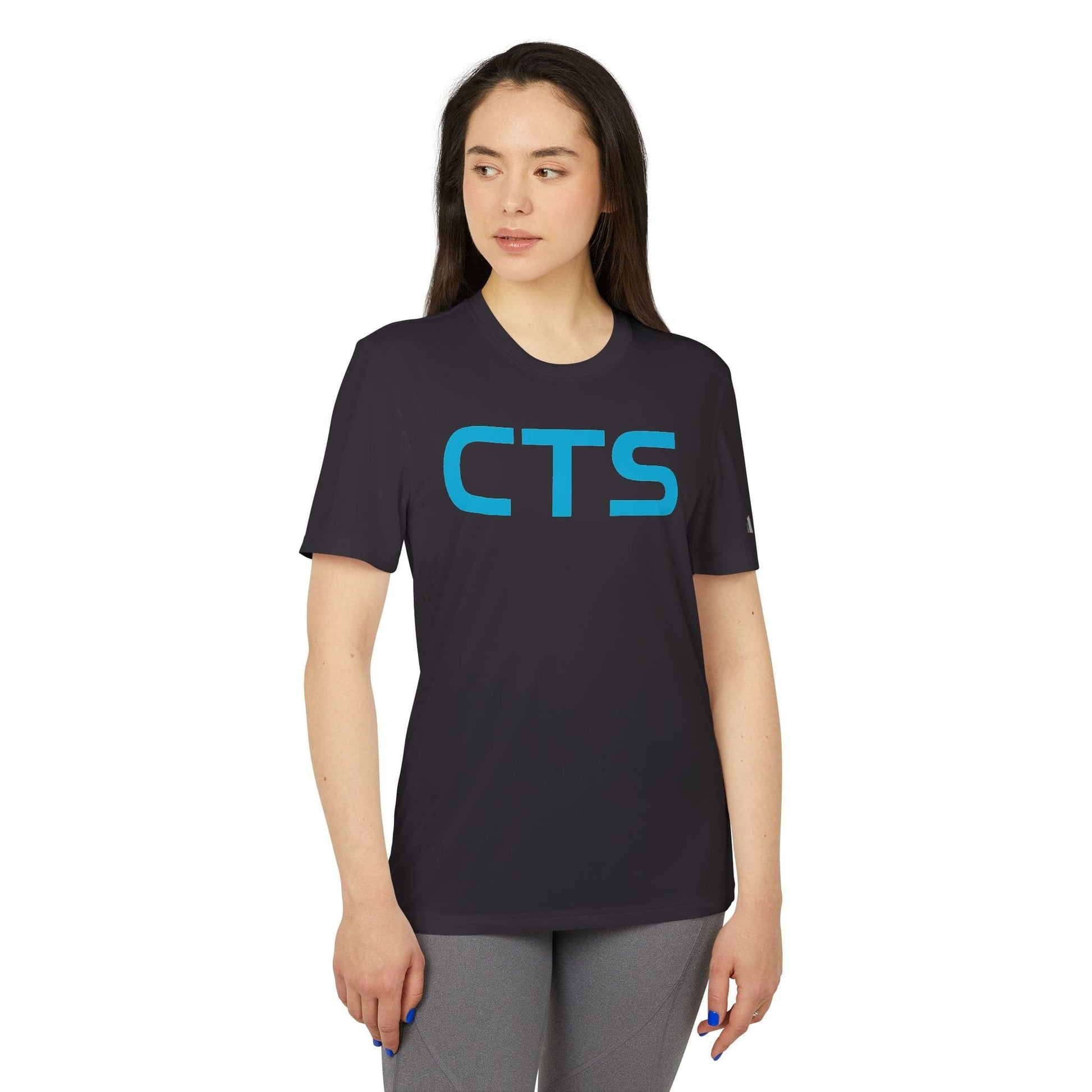Printify T-Shirt CTS, CannaTape Blue Adidas Unisex Sport T-shirt Transdermal CBD best for pain and sore