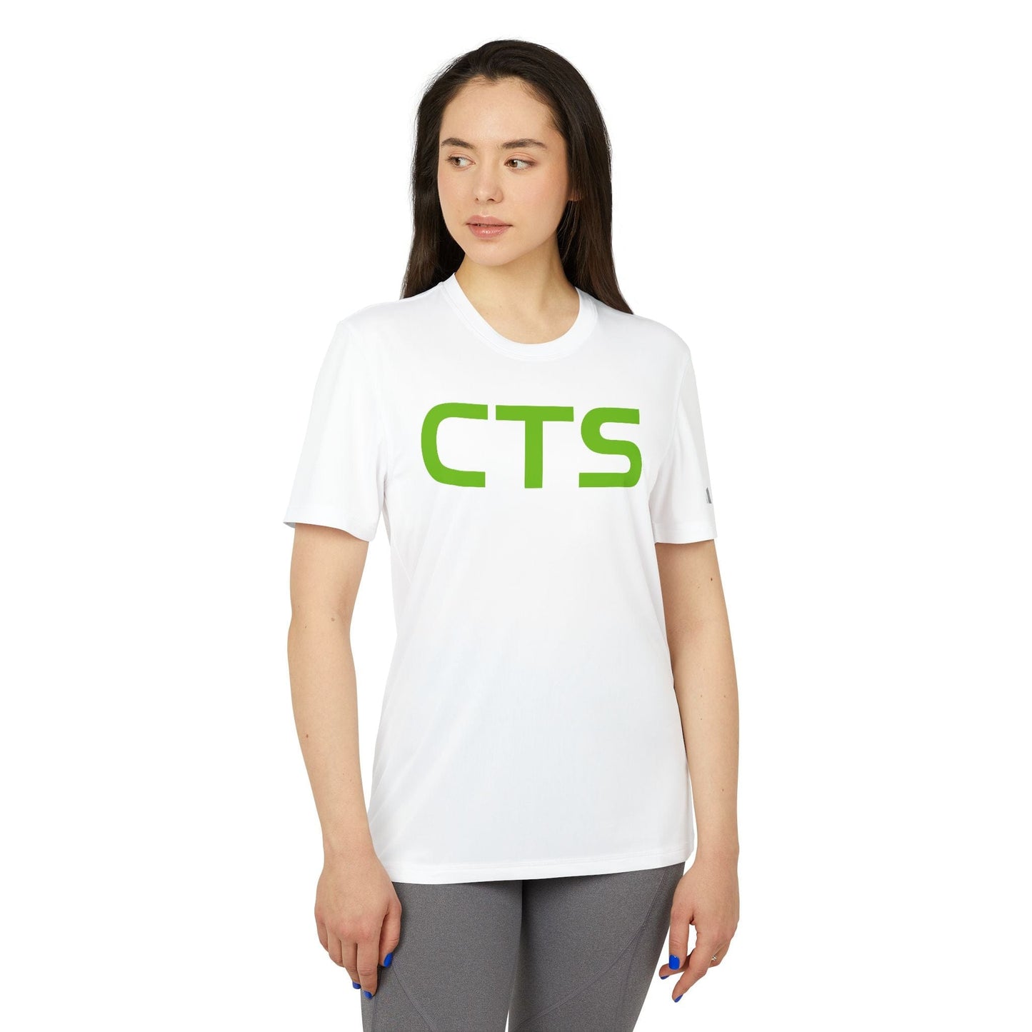 Printify T-Shirt CTS, CannaTape Green Adidas Unisex Sport T-shirt Transdermal CBD best for pain and sore
