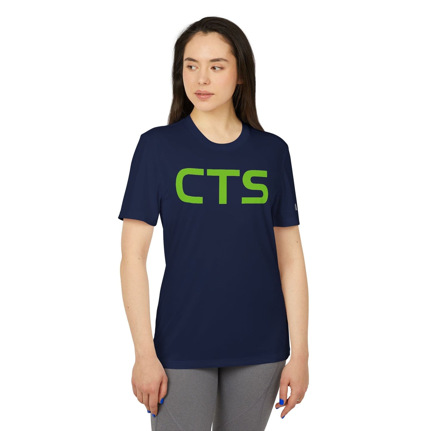 Printify T-Shirt CTS, CannaTape Green Adidas Unisex Sport T-shirt Transdermal CBD best for pain and sore