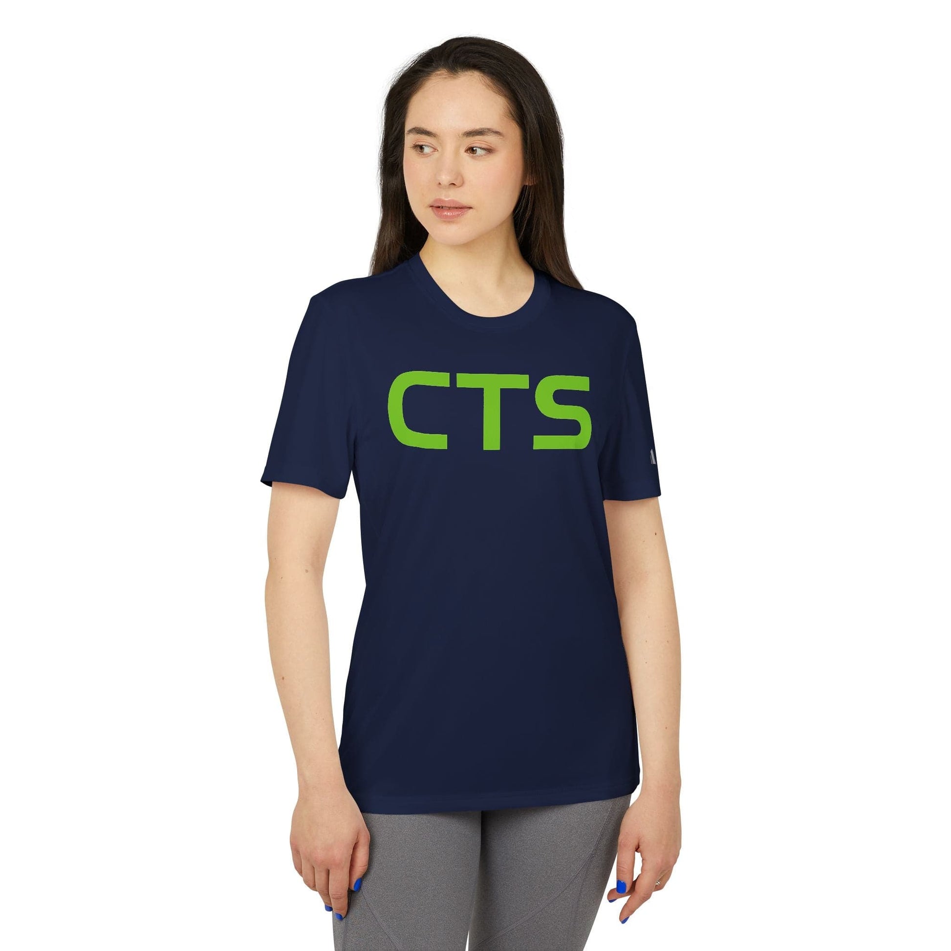 Printify T-Shirt CTS, CannaTape Green Adidas Unisex Sport T-shirt Transdermal CBD best for pain and sore