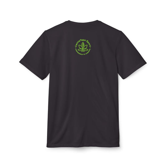 Printify T-Shirt CTS, CannaTape Green Adidas Unisex Sport T-shirt Transdermal CBD best for pain and sore