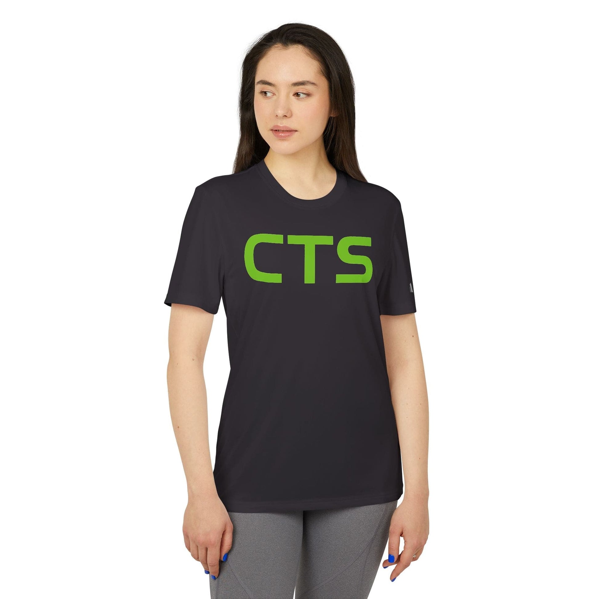 Printify T-Shirt CTS, CannaTape Green Adidas Unisex Sport T-shirt Transdermal CBD best for pain and sore