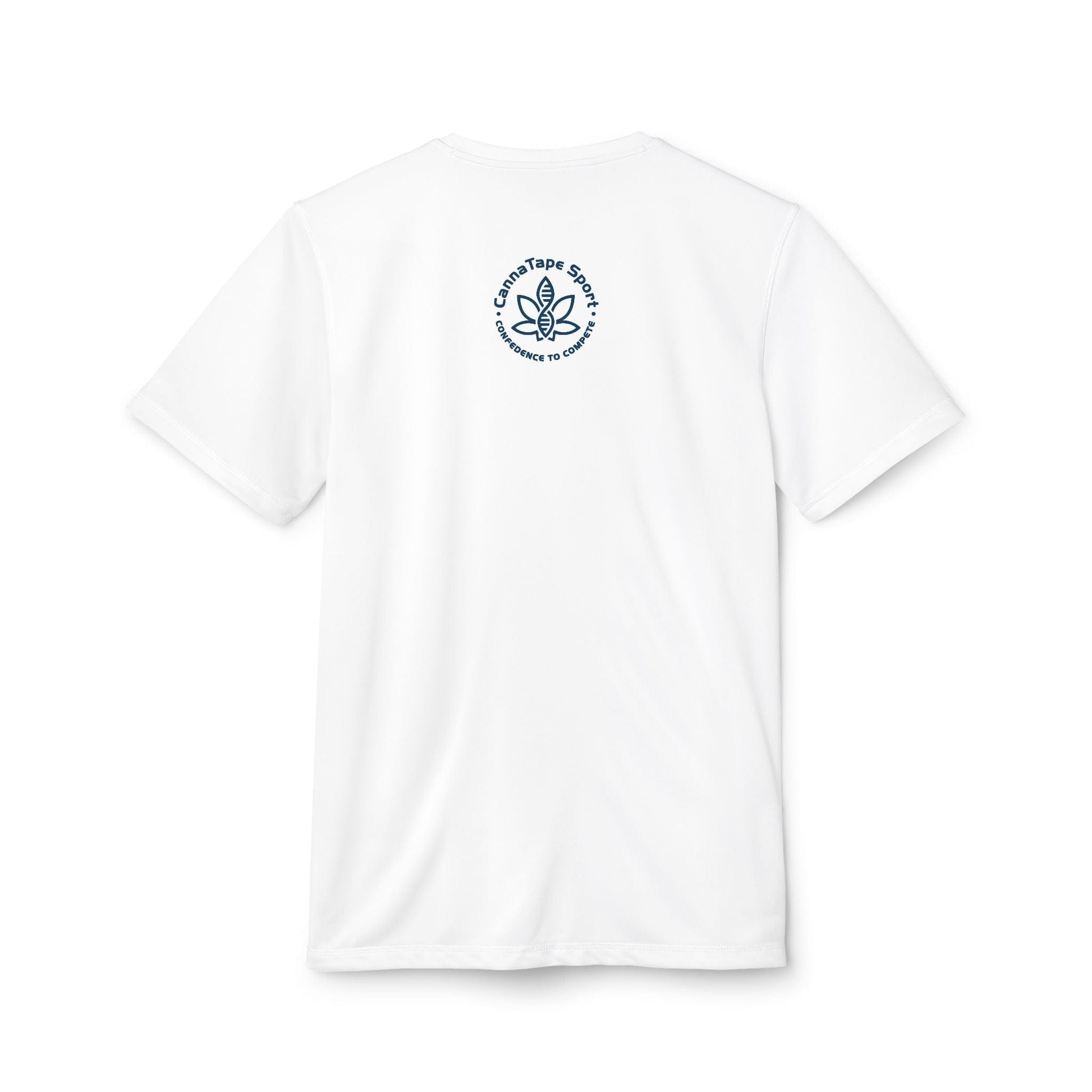 Printify T-Shirt CTS, CannaTape Navy Adidas Unisex Sport T-shirt Transdermal CBD best for pain and sore
