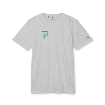 Printify T-Shirt Grey Three Heather / S CannaTape Sport, Adidas Unisex Sport T-shirt Transdermal CBD best for pain and sore