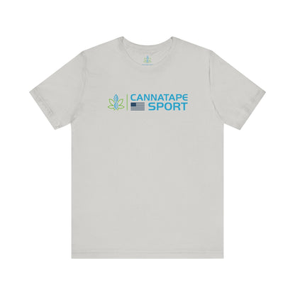 Printify T-Shirt Silver / S CannaTape Sport Forged Tee - Unisex Transdermal CBD best for pain and sore