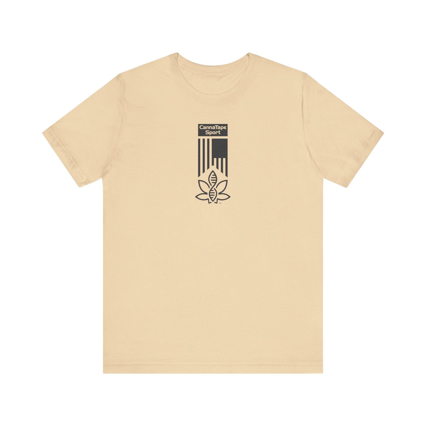 Printify T-Shirt Soft Cream / S CannaTape Sport Basic Patriot Tee - Unisex Transdermal CBD best for pain and sore