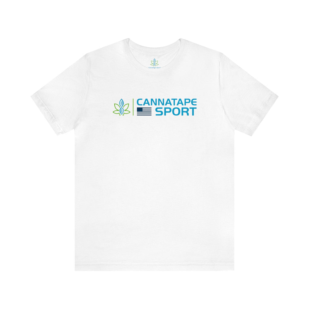 Printify T-Shirt White / S CannaTape Sport Forged Tee - Unisex Transdermal CBD best for pain and sore