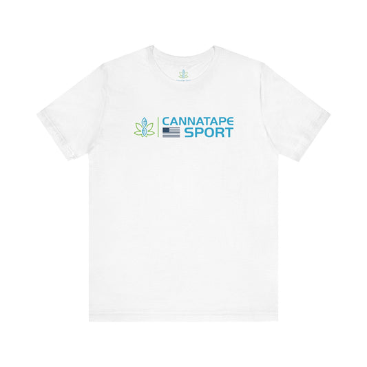 Printify T-Shirt White / S CannaTape Sport Forged Tee - Unisex Transdermal CBD best for pain and sore